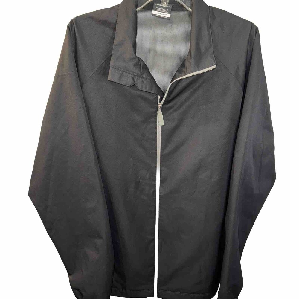 Men's NIKE Golf STORM-FIT Jacket Black Windproof Rainproof Breathable‎ Lined XL